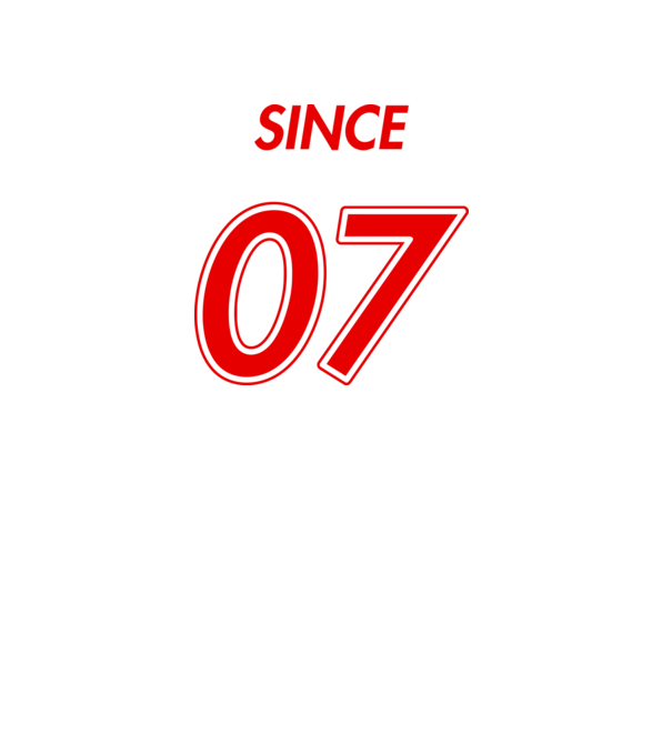 Since 07 minta fehér pólón