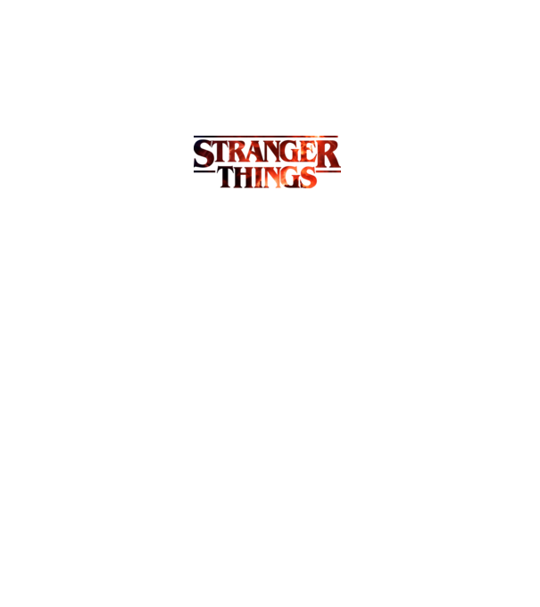 Stranger Things minta fehér pólón