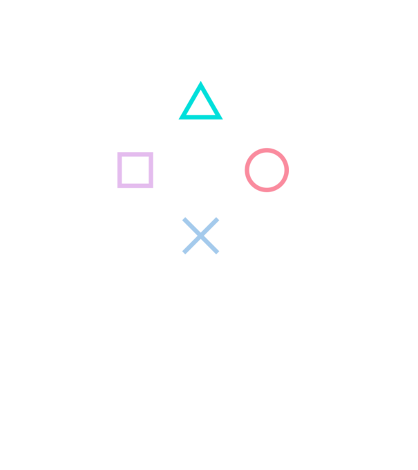 Playstation Symbols V3 minta fekete pólón