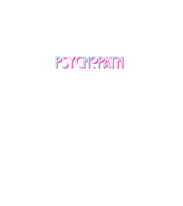 Psychopath - Glich v2 minta fekete pólón