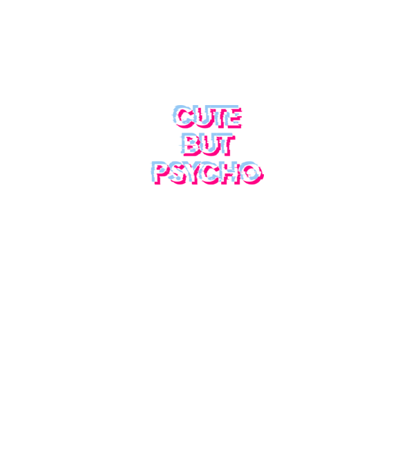 Cute but Psycho - Glich minta fekete pólón