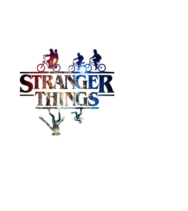 Stranger Things v4 minta fehér pólón