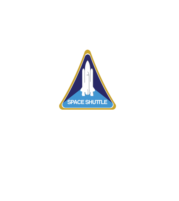 NASA - Space Shuttle Patch minta fekete pólón