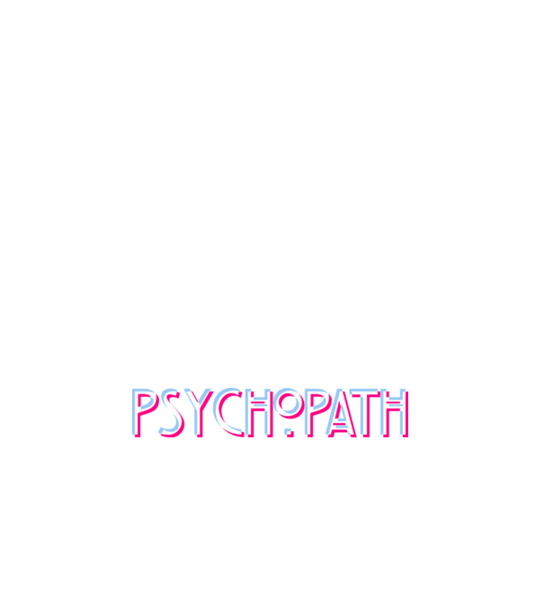 Psychopath - Glich v2 minta fehér pólón