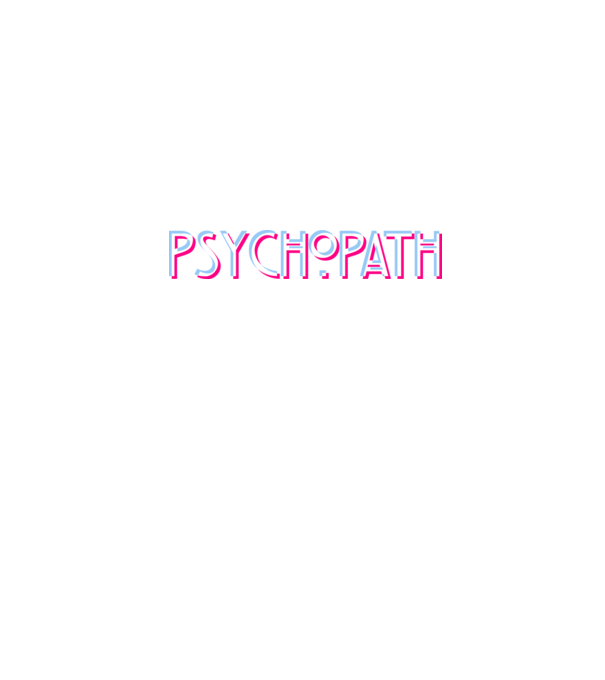 Psychopath - Glich v2 minta fekete pólón