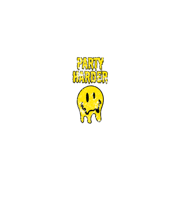 Party Harder v2 minta fekete pólón