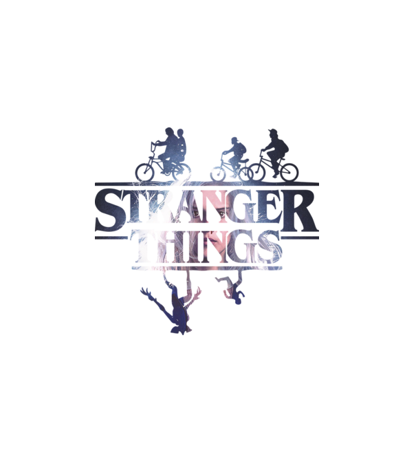 Stranger Things v5 minta fehér pólón