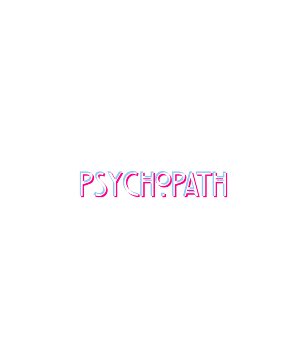 Psychopath - Glich v2 minta fekete pólón