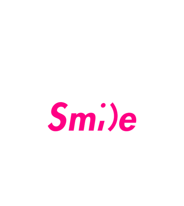Smile minta fehér pólón
