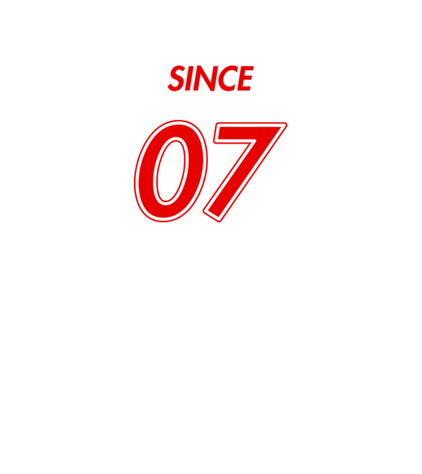 Since 07 minta fehér pólón