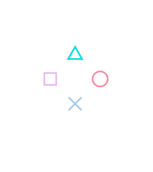 Playstation Symbols V3 minta fekete pólón