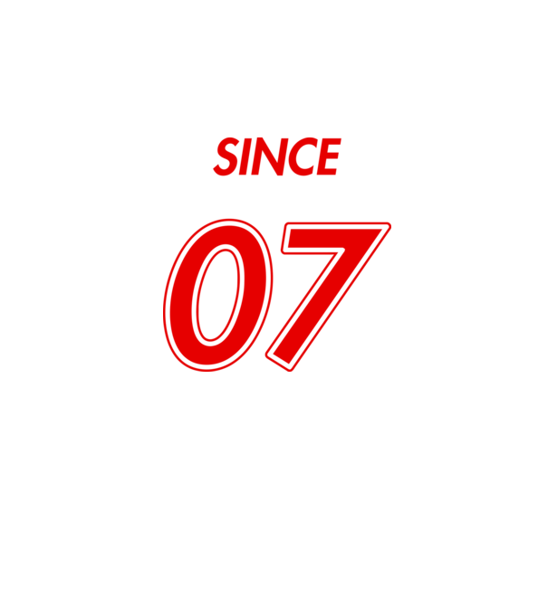 Since 07 minta fehér pólón