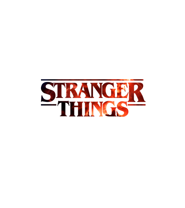 Stranger Things minta fehér pólón