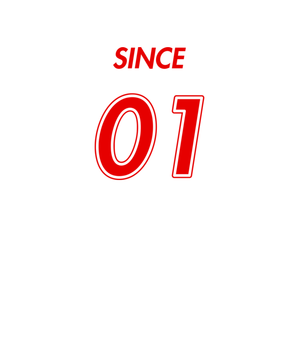 Since 01 minta fehér pólón