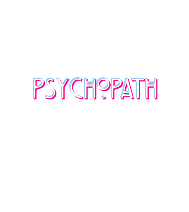 Psychopath - Glich v2 minta fekete pólón
