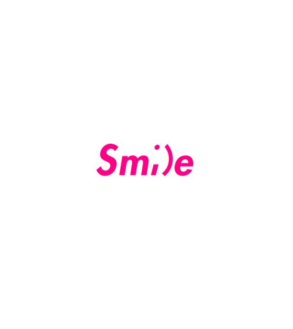 Smile minta szürke pólón