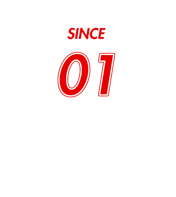 Since 01 minta fehér pólón