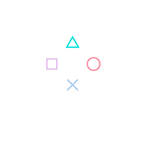 Playstation Symbols V3 minta fekete pólón