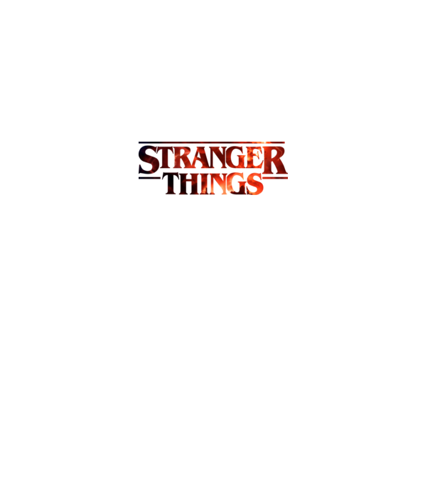 Stranger Things minta fehér pólón