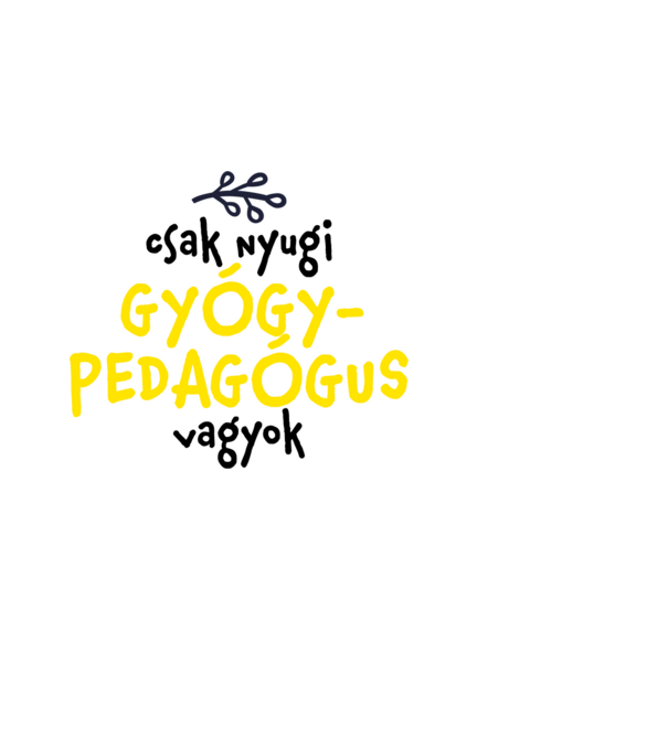 gyogypedagogus-vagyok minta fekete pólón