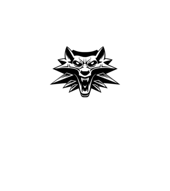 Vaják - The Witcher minta szürke pólón