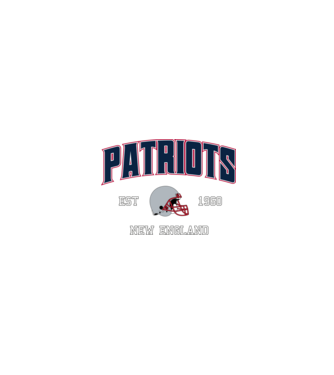 New England Patriots - retro logo minta homokszín pólón