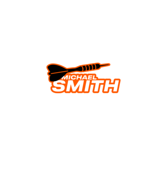 Michael Smith - profi darts játékos minta fekete pólón