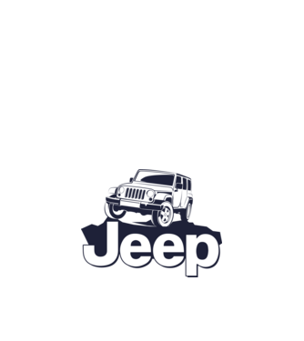 Jeep minta fehér pólón