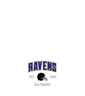 Baltimore Ravens - retro logo minta fekete pólón