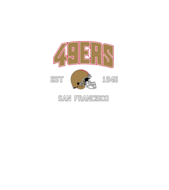 San Francisco 49ers - retro logo minta szürke pólón