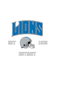 Detroit Lions - retro logo minta fehér pólón