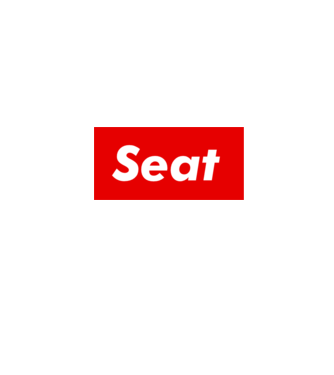 Seat like supreme minta fehér pólón