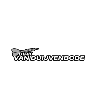 Dirk van Duijvenbode - profi darts játékos minta fehér pólón