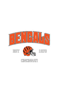 Cincinnati Bengals - retro logo minta fehér pólón