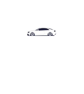 Audi RS5 tuning minta fehér pólón