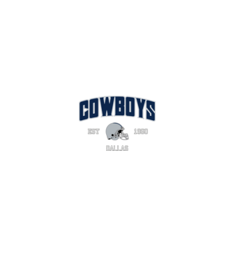 Dallas Cowboys - retro logo minta fekete pólón