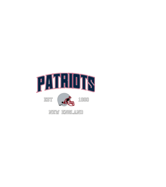 New England Patriots - retro logo minta világos rózsaszín pólón