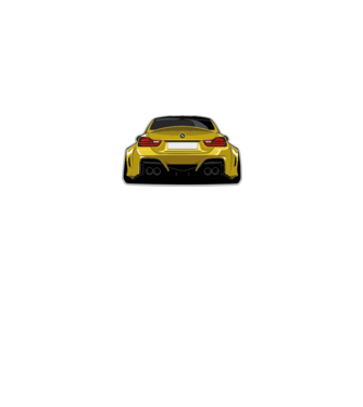 BMW M4 Coupe tuning minta fehér pólón