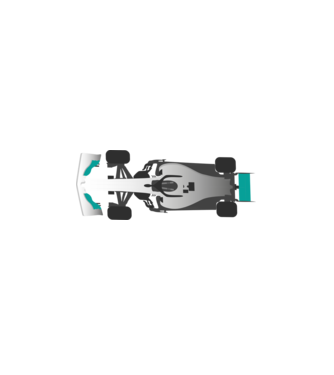 formula1 mercedes-amg versenyautó minta fehér pólón