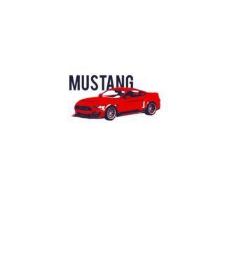Ford Mustang - 3 színű - logó nélkül minta világoskék pólón