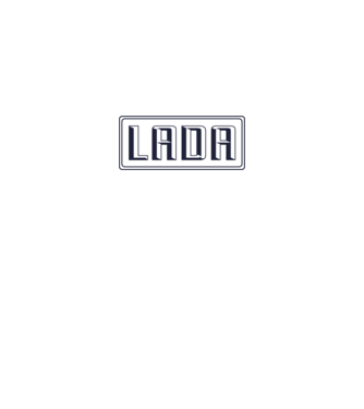 LADA retro logo minta fehér pólón