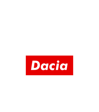 Dacia like supreme minta fehér pólón