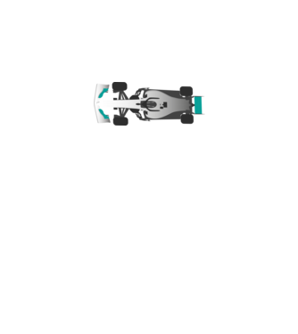 formula1 mercedes-amg versenyautó minta fehér pólón