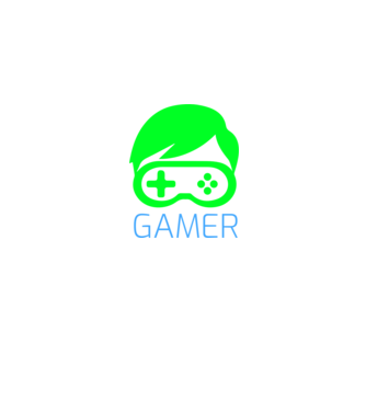 GAMER minta szürke pólón