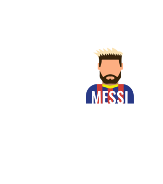 Lionel Messi - FC Barcelona minta neonsárga pólón