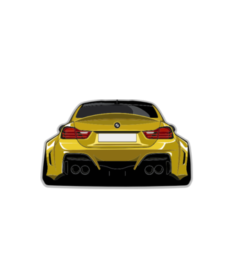 BMW M4 Coupe tuning minta almazöld pólón