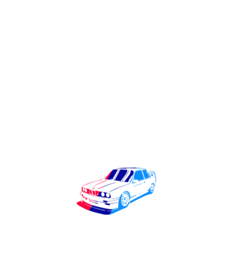 BMW 3 E30 minta világos rózsaszín pólón