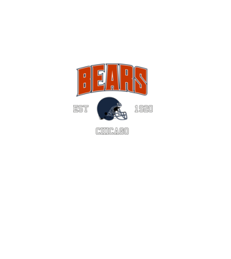 Chicago Bears - retro logo minta fehér pólón