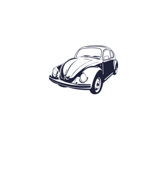 VOLKSWAGEN BEETLE minta szürke pólón