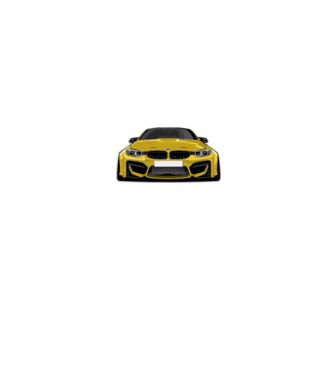 BMW M4 Coupe tuning minta szürke pólón